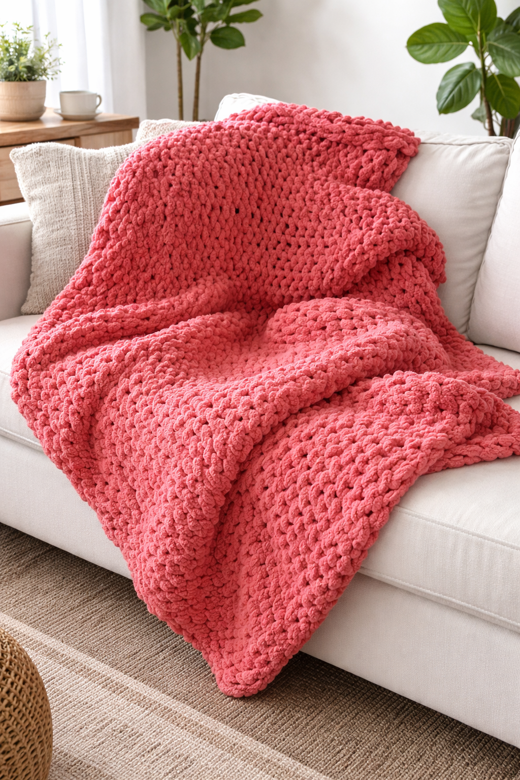 Finger Knit Blanket