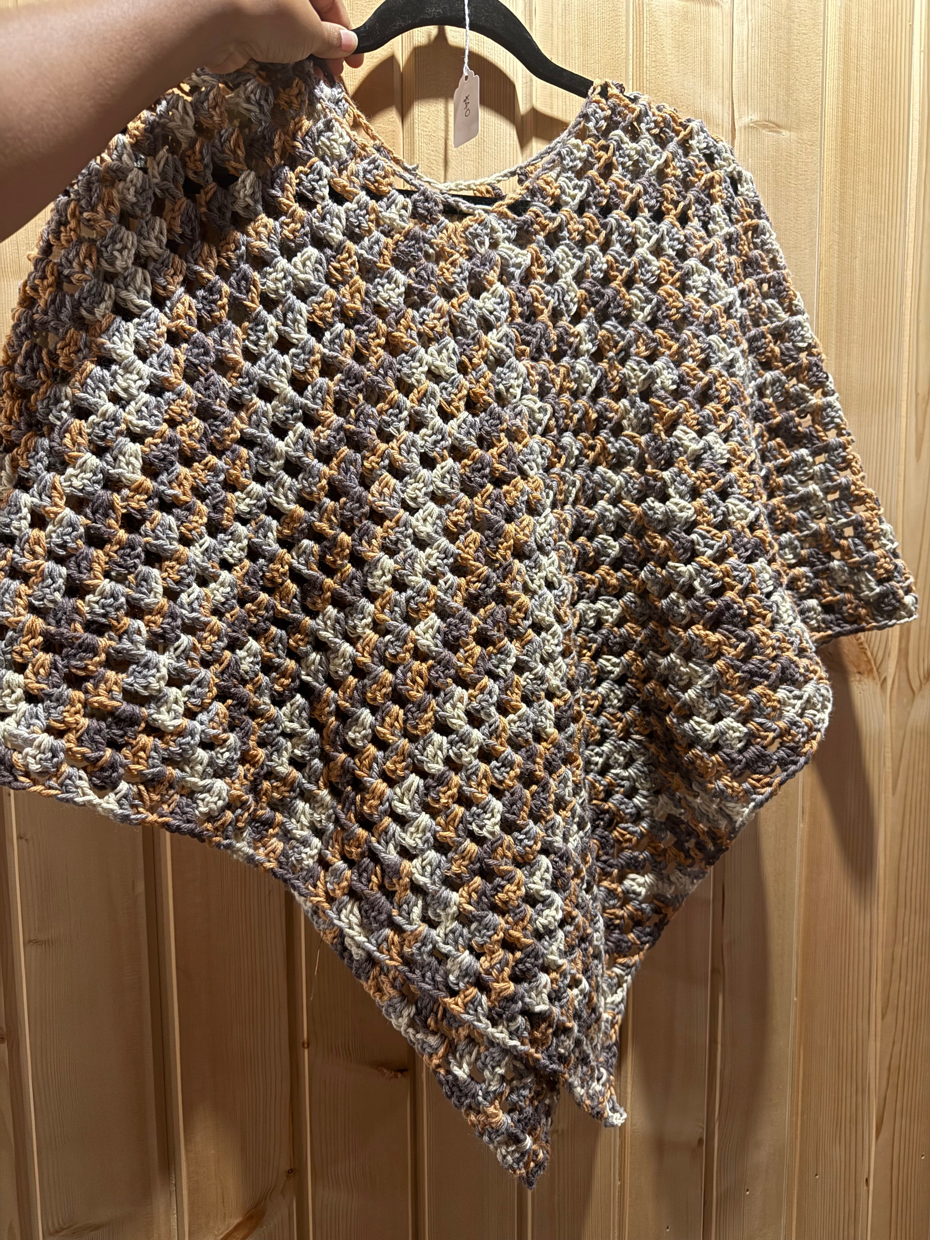 Wrap Me Cozy - Crochet Granny Stitch Poncho