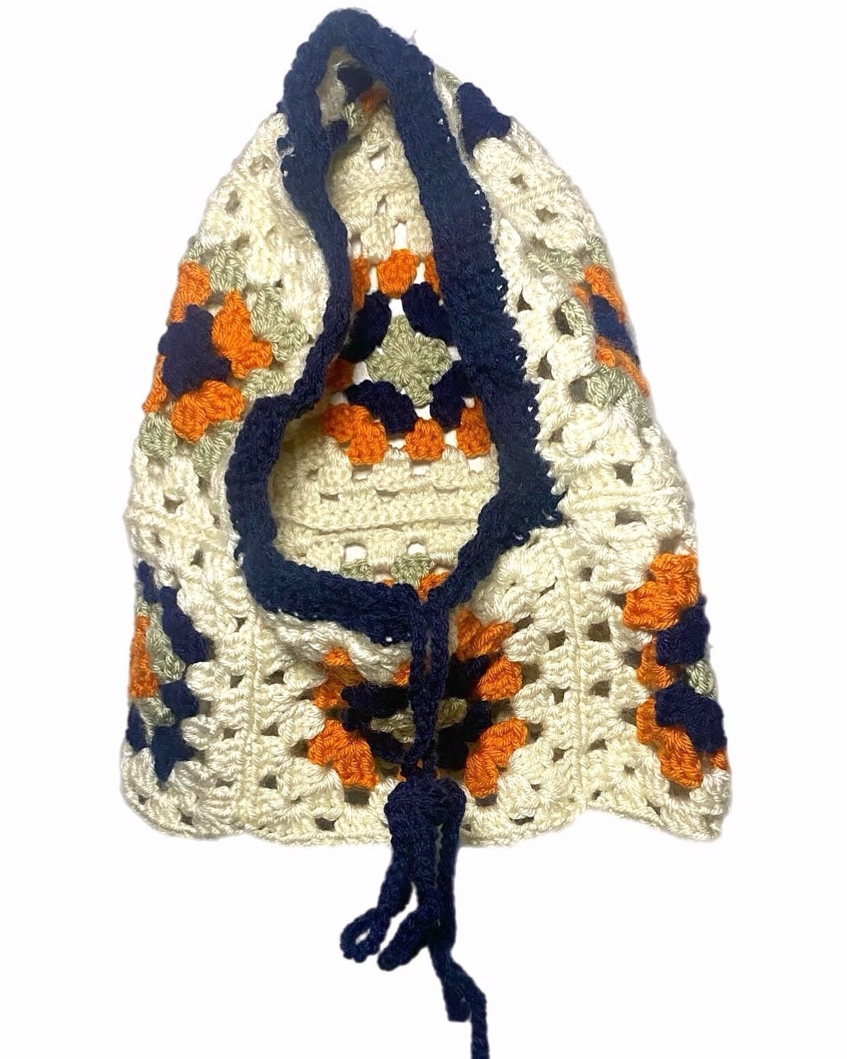 Crochet Granny Square Balaclava w/ drawstring