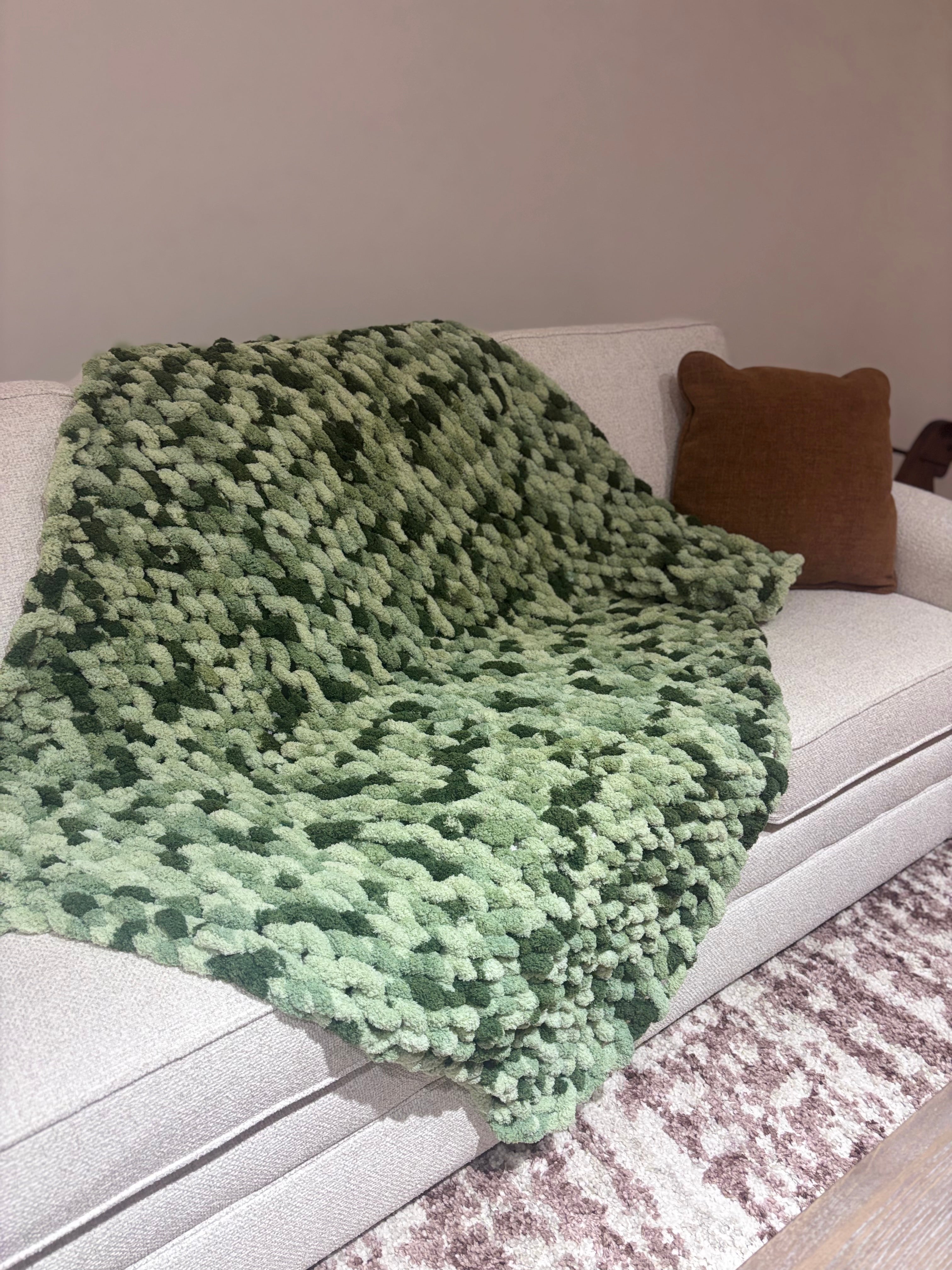 Finger Knit Blanket