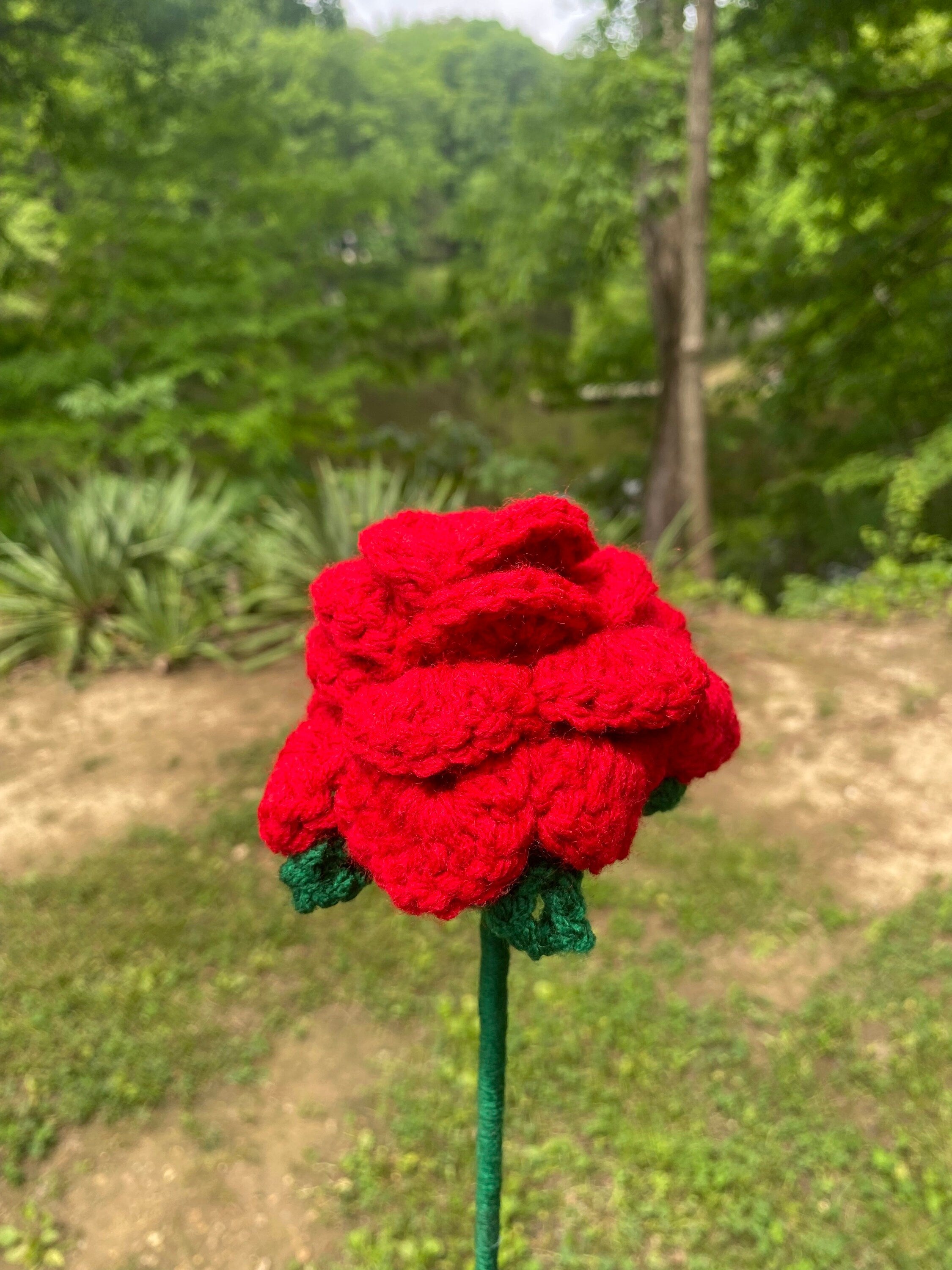 Forever in Bloom - Crochet Long Stem Flowers