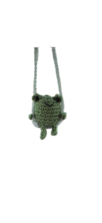 Watch Me Go - Handmade Crochet Charater/Animal Car Hanging