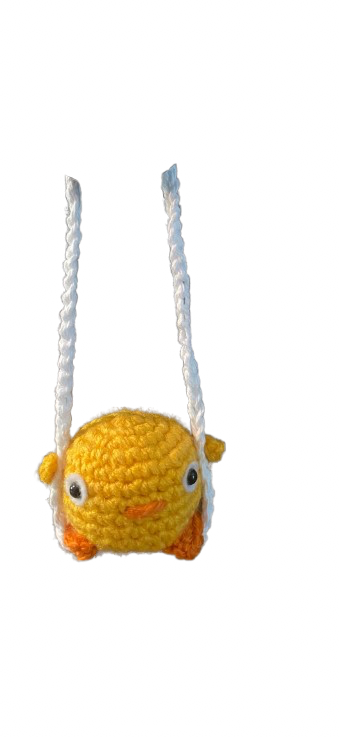 Watch Me Go - Handmade Crochet Charater/Animal Car Hanging