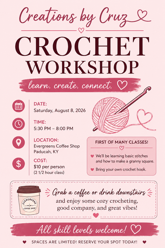 8/8 Crochet Workshop: Class 1